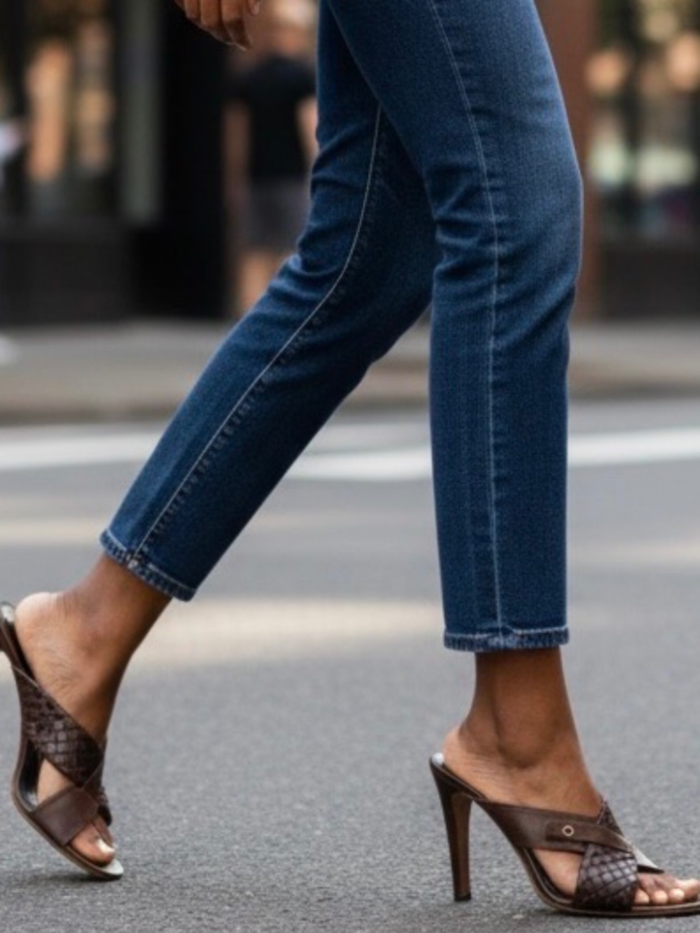 Bottega Veneta heeled mules, dark brown with twist-padded strap design